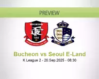Bucheon Seoul E-Land betting prediction (20 September 2025)