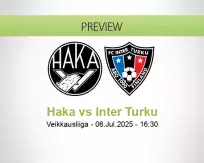 Haka Inter Turku betting prediction (06 July 2025)