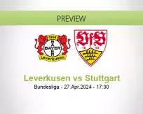 Leverkusen Stuttgart betting prediction (27 April 2024)