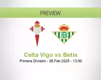 Celta Vigo Betis betting prediction (08 February 2025)