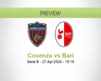 Cosenza Bari betting prediction (27 April 2024)