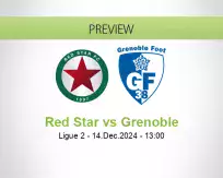 Red Star Grenoble betting prediction (14 December 2024)