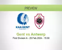 Gent Antwerp betting prediction (25 February 2024)