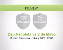 Dep.Recoleta vs 2 de Mayo