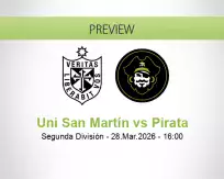 Uni San Martín vs Pirata