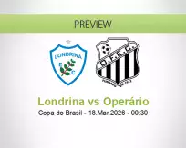 Londrina Operário betting prediction (18 March 2026)