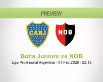 Boca Juniors NOB betting prediction (01 February 2026)