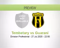 Tembetary Guaraní betting prediction (27 July 2025)