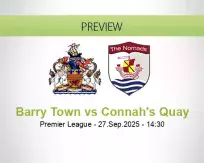 Barry Town Connah's Quay betting prediction (27 September 2025)