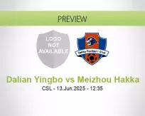Dalian Yingbo vs Meizhou Hakka