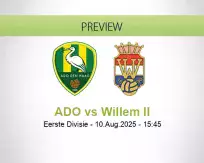 ADO Willem II betting prediction (10 August 2025)