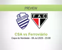 CSA Ferroviário betting prediction (10 July 2025)