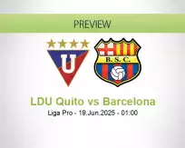 LDU Quito Barcelona betting prediction (19 June 2025)