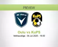 Oulu KuPS betting prediction (04 July 2025)