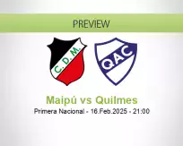 Maipú Quilmes betting prediction (16 February 2025)