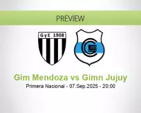 Gim Mendoza Gimn Jujuy betting prediction (07 September 2025)