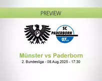 Münster Paderborn betting prediction (08 August 2025)