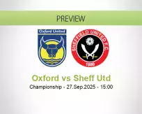 Oxford Sheff Utd betting prediction (27 September 2025)