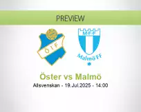 Öster Malmö betting prediction (19 July 2025)