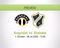 Sogndal Stabæk betting prediction (26 July 2025)