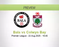 Bala Colwyn Bay betting prediction (22 August 2025)