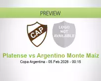 Platense Argentino Monte Maíz betting prediction (05 February 2026)