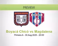 Boyacá Chicó Magdalena betting prediction (30 August 2025)