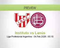 Instituto Lanús betting prediction (04 February 2026)