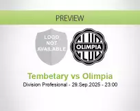 Tembetary Olimpia betting prediction (30 September 2025)
