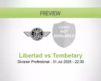 Libertad Tembetary betting prediction (31 July 2025)