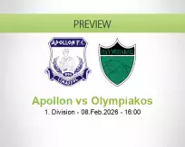 Apollon Olympiakos betting prediction (08 February 2026)