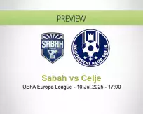 Sabah Celje betting prediction (10 July 2025)