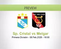 Sp. Cristal Melgar betting prediction (08 February 2026)