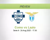 Como Lazio betting prediction (24 August 2025)