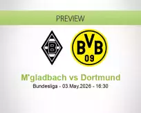 M'gladbach vs Dortmund