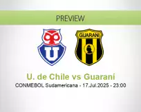 U. de Chile Guaraní betting prediction (18 July 2025)
