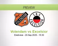 Volendam Excelsior betting prediction (20 September 2025)