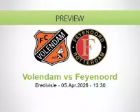 Volendam Feyenoord betting prediction (05 April 2026)