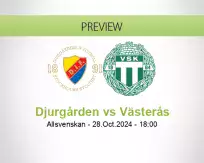 Djurgården Västerås betting prediction (28 October 2024)