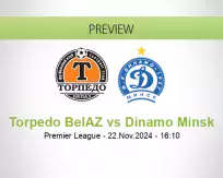 Torpedo BelAZ Dinamo Minsk betting prediction (22 November 2024)