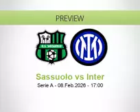 Sassuolo vs Inter