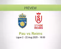 Pau Reims betting prediction (22 August 2025)