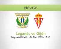 Leganés Gijón betting prediction (20 December 2025)