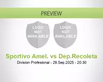 Sportivo Amel. Dep.Recoleta betting prediction (30 September 2025)