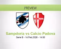 Sampdoria Calcio Padova betting prediction (14 February 2026)