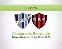 Almagro Patronato betting prediction (11 April 2026)
