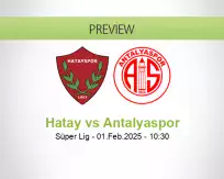 Hatay Antalyaspor betting prediction (01 February 2025)