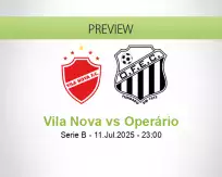 Vila Nova Operário betting prediction (12 July 2025)