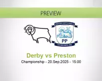 Derby Preston betting prediction (20 September 2025)