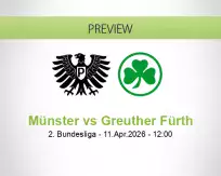 Münster Greuther Fürth betting prediction (11 April 2026)